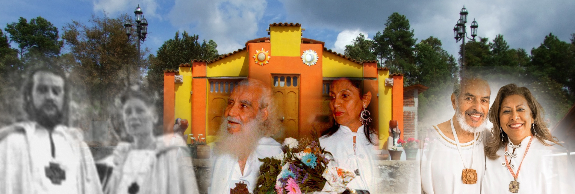 3 Maestros con sus Esposas